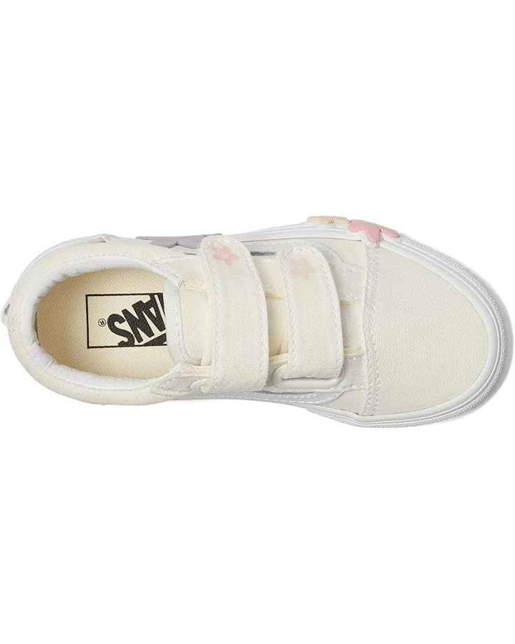 Vans Kids Old Skool V Flower (Little Kid) | Sneakers & Athletic Shoes 2 Vans Kids Old Skool V Flower (Little Kid) | Sneakers & Athletic Shoes - Image 2