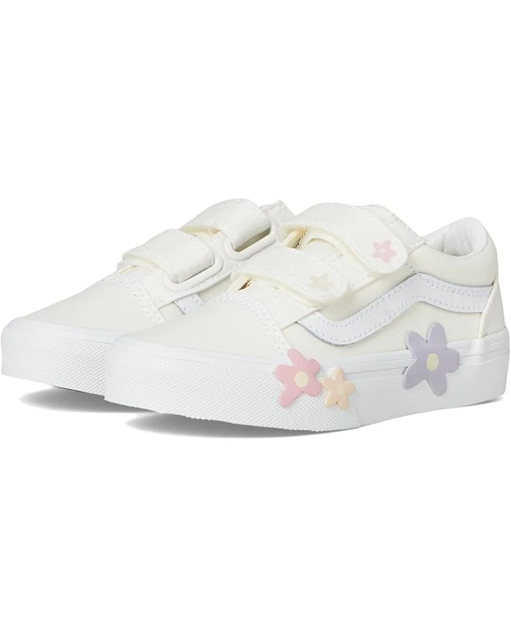 Vans Kids Old Skool V Flower (Little Kid) | Sneakers & Athletic Shoes 1 Vans Kids Old Skool V Flower (Little Kid) | Sneakers & Athletic Shoes