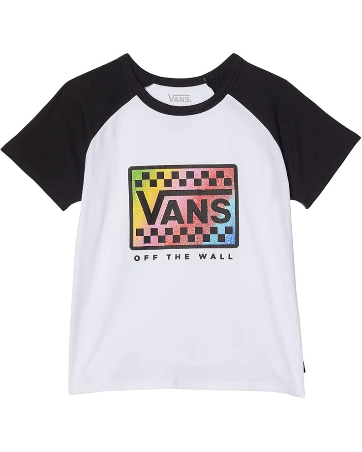 Vans Kids Rainbow Short Sleeve Raglan (Big Kids) | Shirts & Tops 1 Vans Kids Rainbow Short Sleeve Raglan (Big Kids) | Shirts & Tops