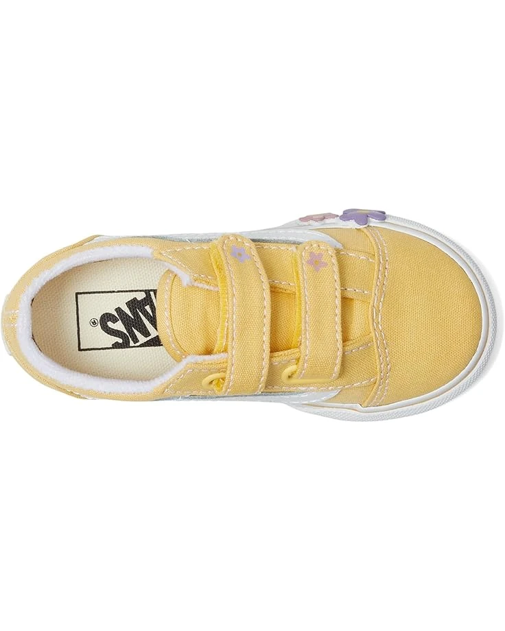 Vans Kids Old Skool V Flower (Infant/Toddler) | Sneakers & Athletic Shoes 2 Vans Kids Old Skool V Flower (Infant/Toddler) | Sneakers & Athletic Shoes - Image 2