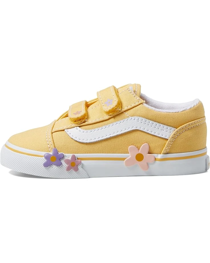 Vans Kids Old Skool V Flower (Infant/Toddler) | Sneakers & Athletic Shoes 4 Vans Kids Old Skool V Flower (Infant/Toddler) | Sneakers & Athletic Shoes - Image 4
