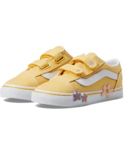 Vans Kids Old Skool V Flower (Infant/Toddler) | Sneakers & Athletic Shoes