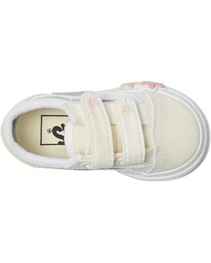 Vans Kids Old Skool V Flower (Toddler) | Sneakers & Athletic Shoes 2 Vans Kids Old Skool V Flower (Toddler) | Sneakers & Athletic Shoes - Image 2